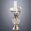 Copper Gas Lamp with Etched Glass - Battery Operated LED