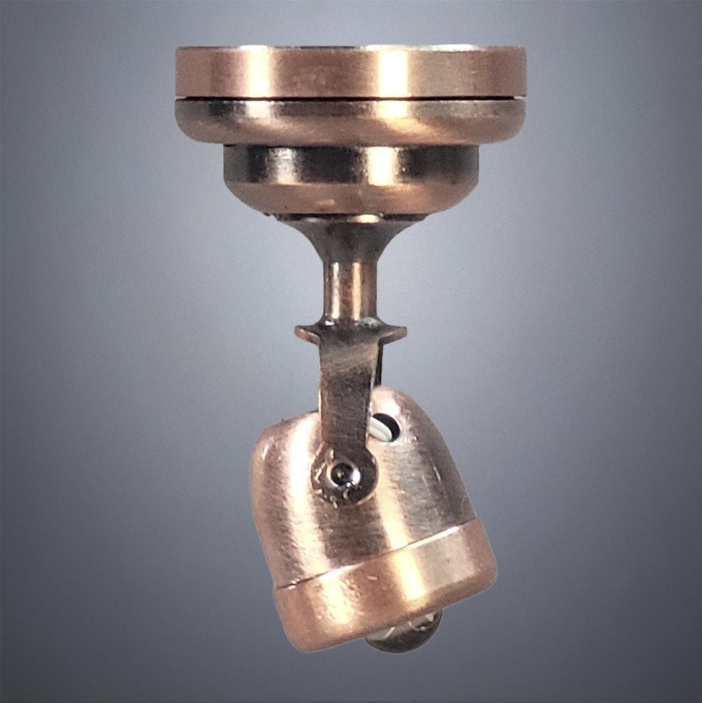 Copper Swivel Directional Spotlight - Battery Operated LED
