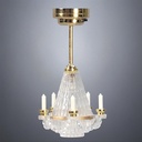Chandelier with Crystals and Candles - Battery Operated LED