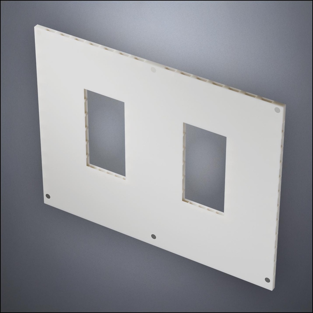 Wall With Two Narrow Windows