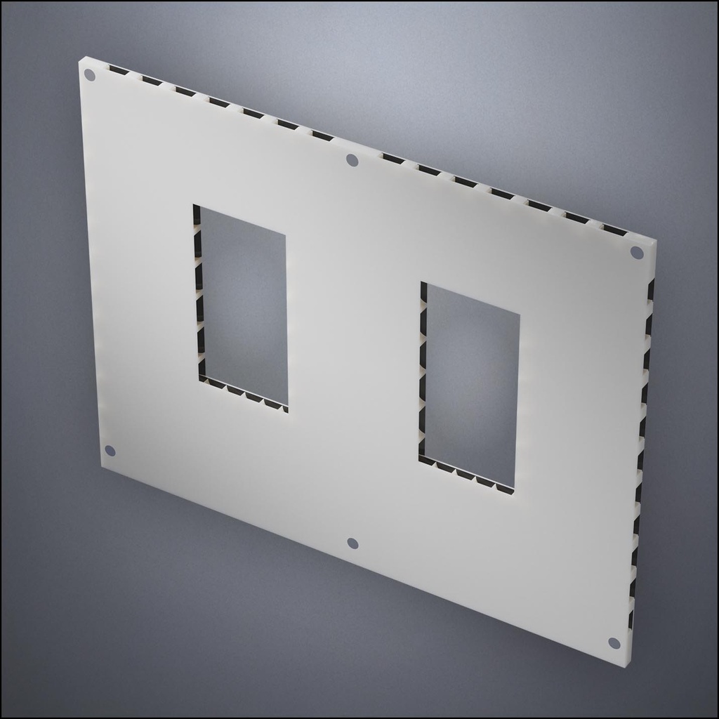 Wall With Two Narrow Windows