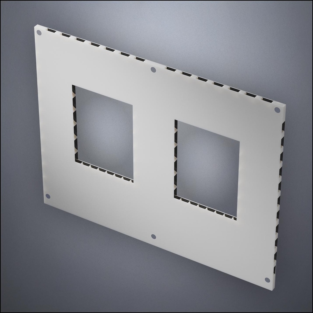 Wall With Two Standard Windows