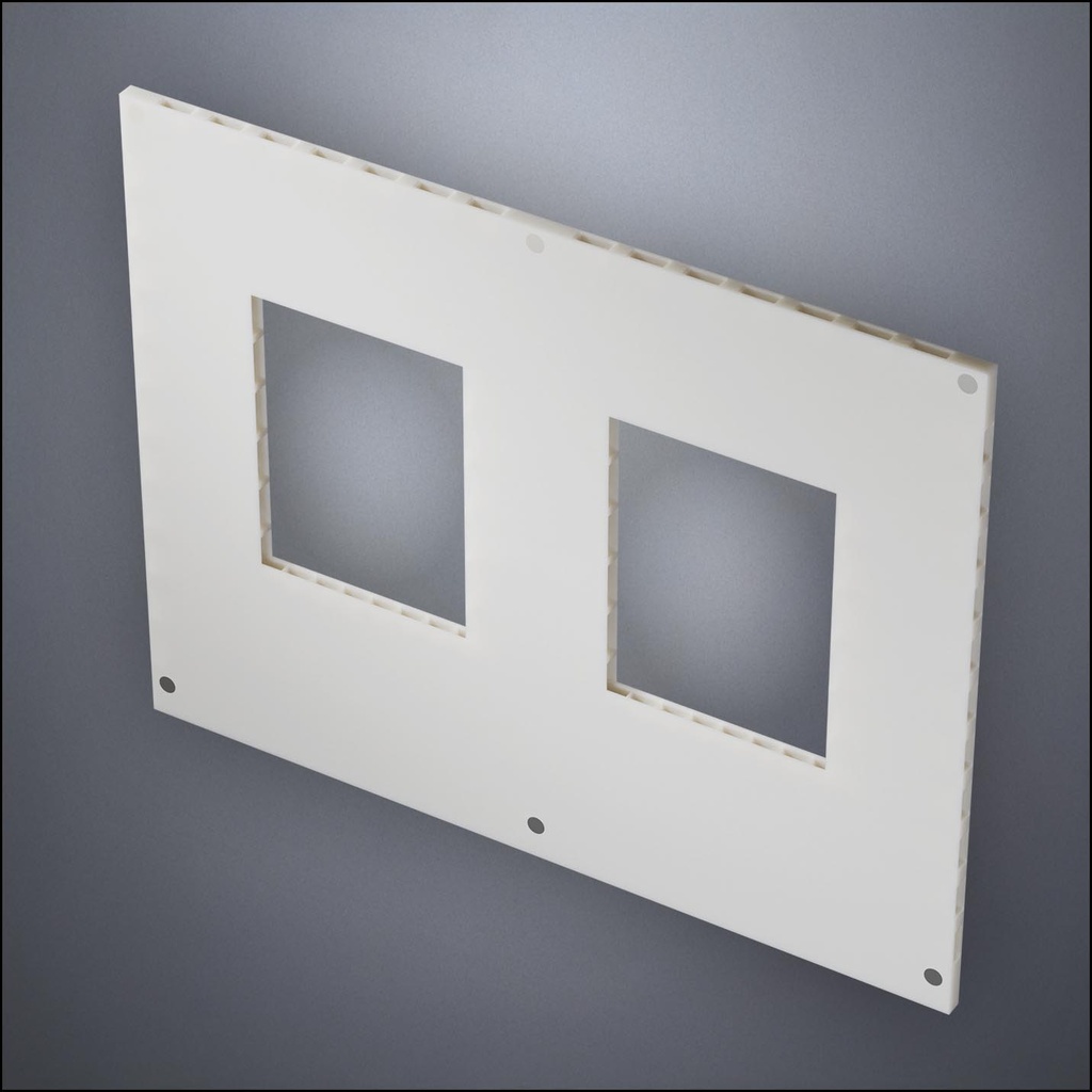 Wall With Two Standard Windows