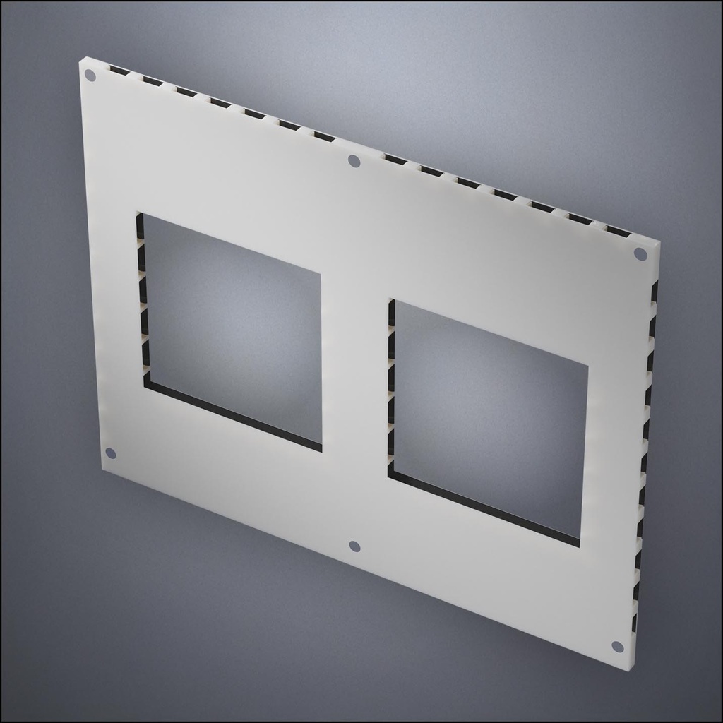 Wall With Two Wide Windows