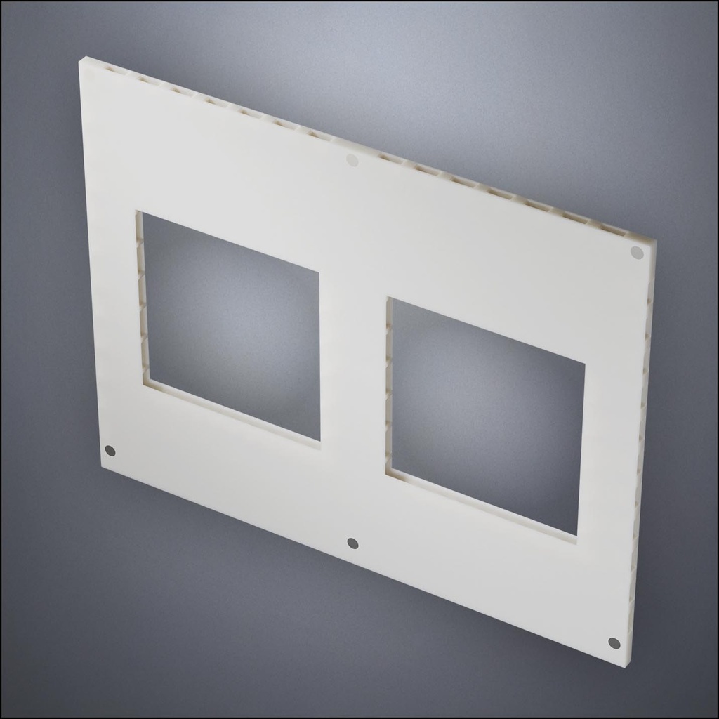 Wall With Two Wide Windows