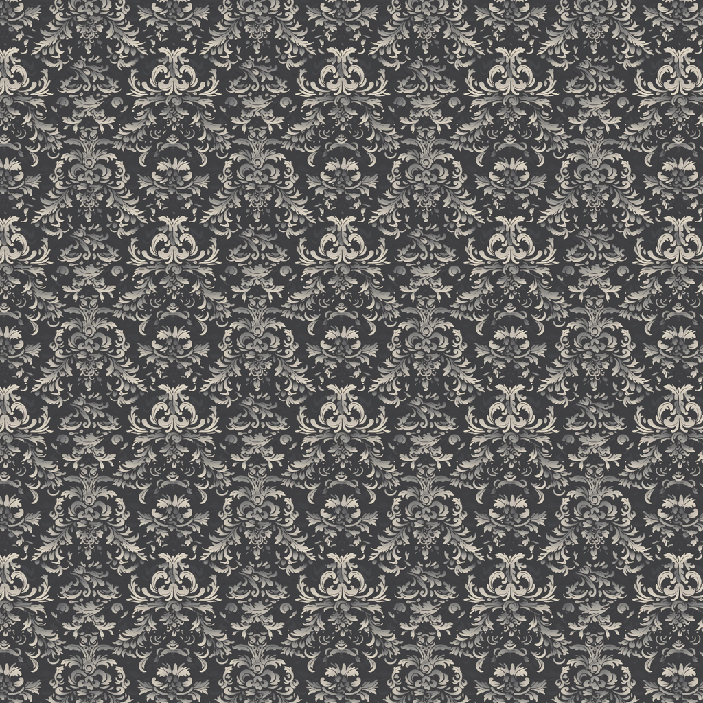 Wallpaper: Midnight Baroque Scroll