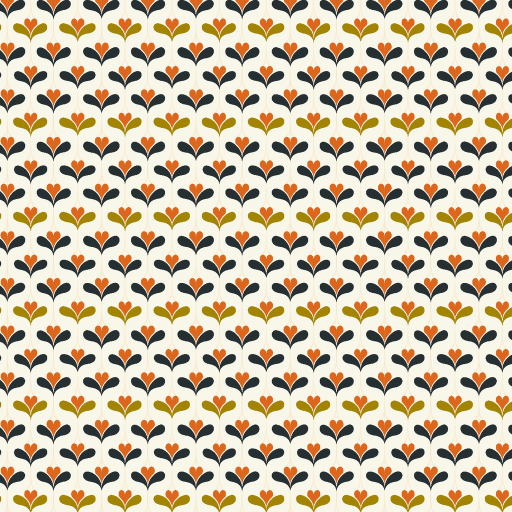 Wallpaper: Retro Tulip Charm