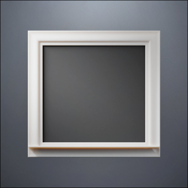 Wide Picture Window - Thick Frame