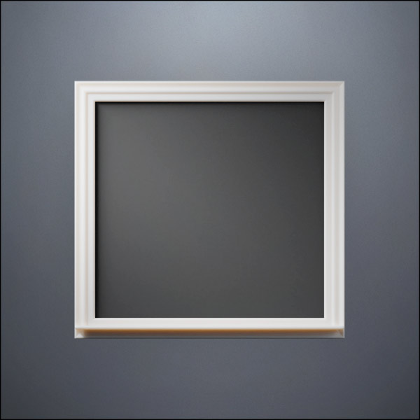 Wide Picture Window - Thin Frame