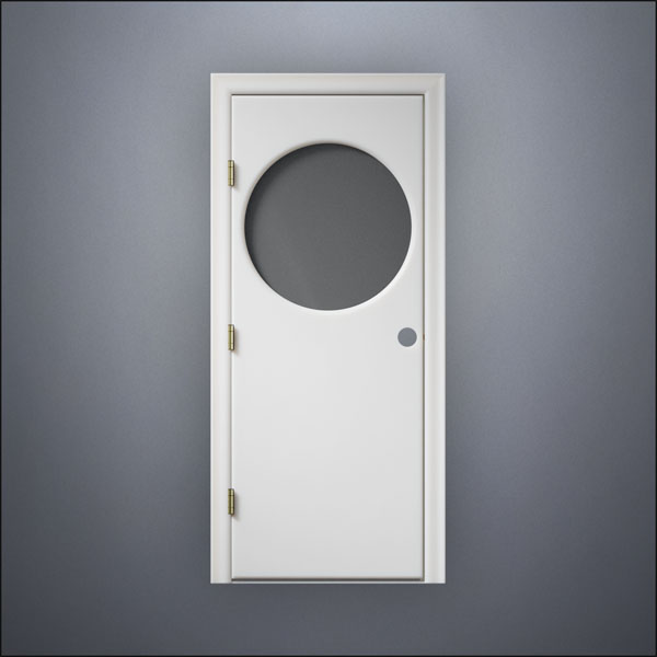 Circular Window Door - Thin Frame