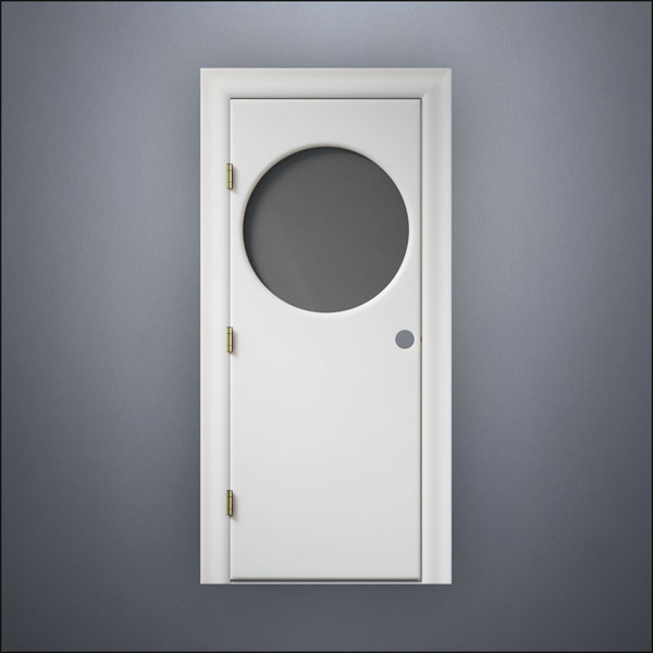 Circular Window Door - Thick Frame