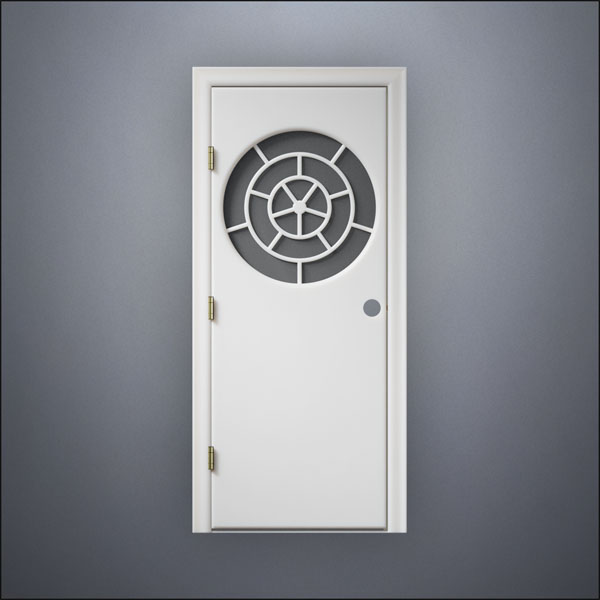 Circular Segmented Window Door - Thin Frame