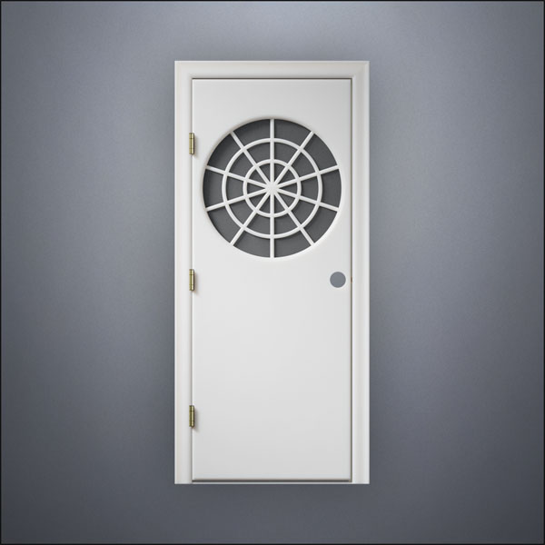 Spiderweb Window Door - Thin Frame