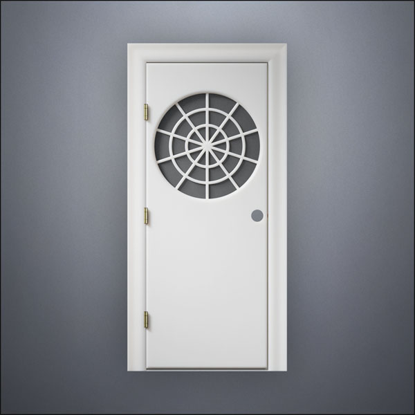 Spiderweb Window Door - Thick Frame