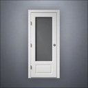 3/4 Window Door - Thin Frame