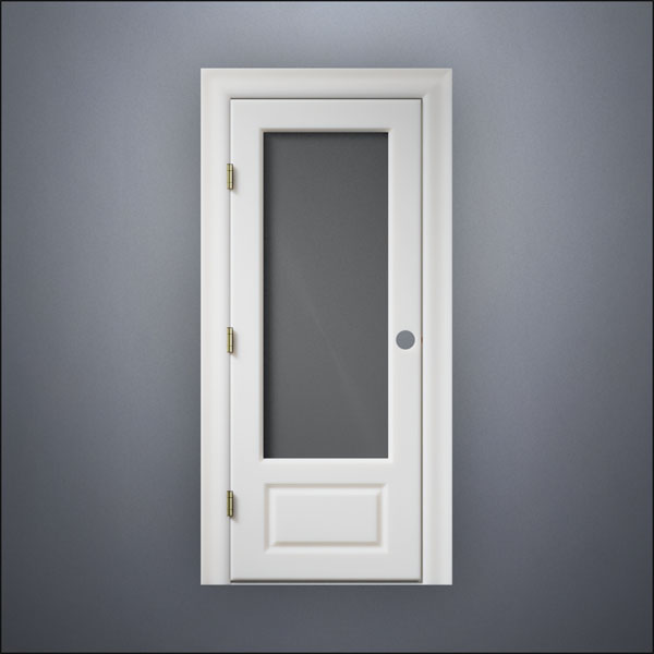 3/4 Window Door - Thick Frame