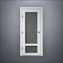 3/4 & 1/4 Window Door - Thin Frame