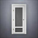 3/4 & 1/4 Window Door - Thick Frame