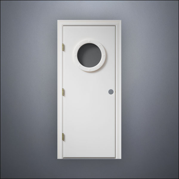 Porthole Window Door - Thin Frame