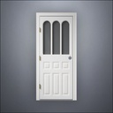 Rounded Rutherford Window Door - Thin Frame