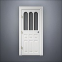 Rounded Rutherford Window Door - Thick Frame