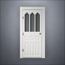 Steepled Rutherford Window Door - Thick Frame