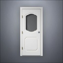 Fancy Carrara Window Door - Thin Frame