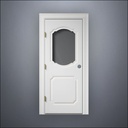 Fancy Carrara Window Door - Thick Frame