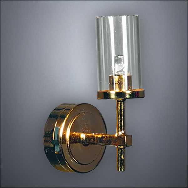 Modern Brass Wall Cylinder Light – Battery Operated LED