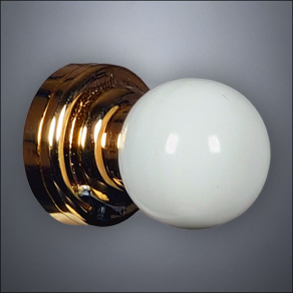 Brass Mini Globe Ceiling Light – Battery Operated LED