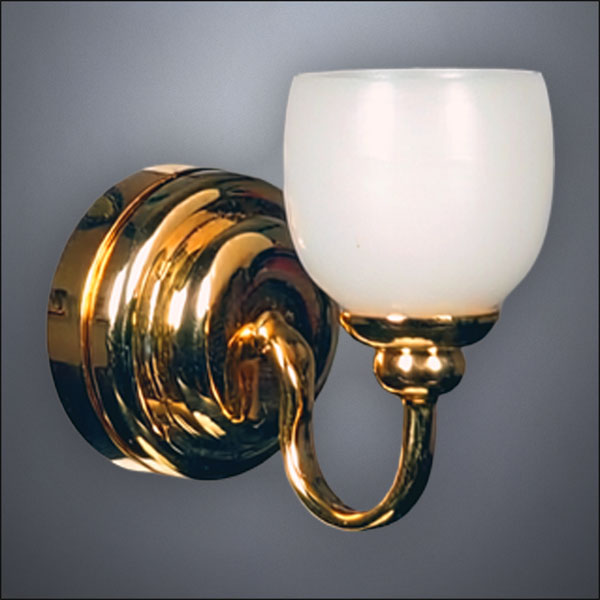 Traditional Brass Bell Wall Sconce – Battery Operated LED
