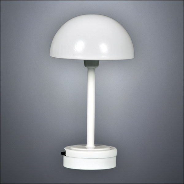 Modern White Mushroom Table Lamp – Battery Operated LED