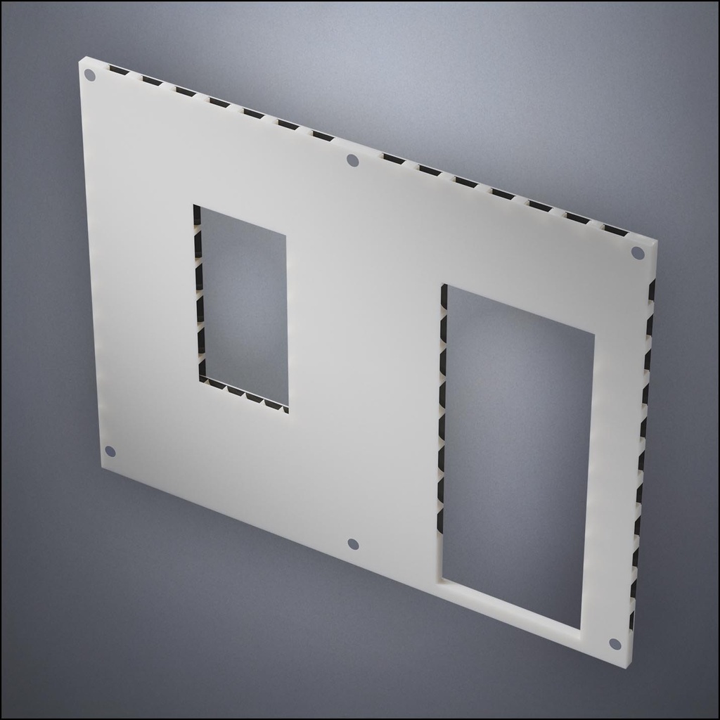 Wall With Narrow Window, Door