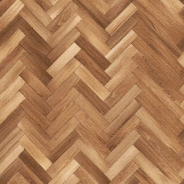 Flooring: Light Wood Herringbone