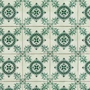 Flooring: Green Pattern Tile