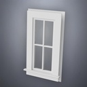 Narrow 4-Pane Window