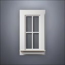 Narrow 4-Pane Window