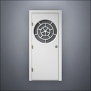 Circular Segmented Window Door - Thin Frame
