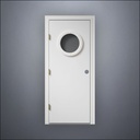 Porthole Window Door - Thin Frame