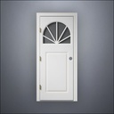 Semi-Circular Window Door - Thin Frame
