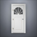 Semi-Circular Window Door - Thick Frame