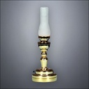 Traditional Brass Hurricane Table Lamp – Battery Operated LED